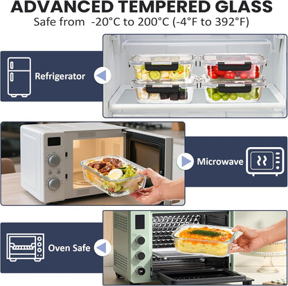 35OZ Glass Food Storage Container