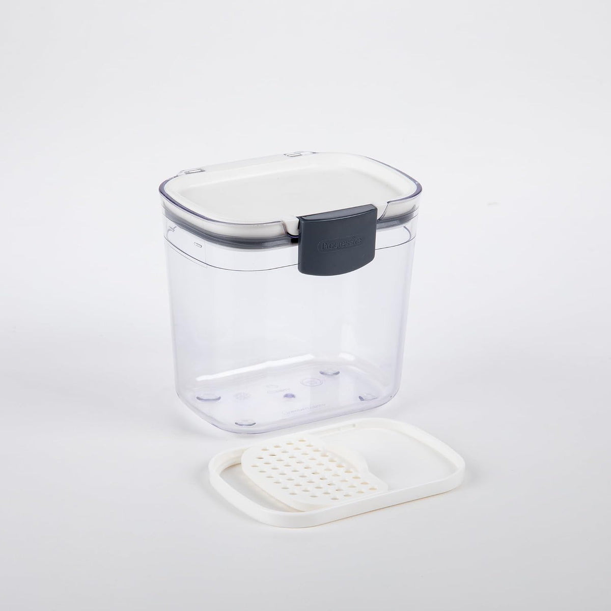 ProKeeper Mini Spice & Herb Storage Container – 1.5 Cups, Airtight, Clear Plastic for Baking Soda, Powder, and Snacks | Includes Removable Leveler and Sliding Dusting Screen, Ideal for Spices, Herbs, or Small Snacks, BPA-Free and Dishwasher Safe