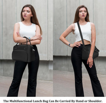 Insulated Lunch Bag for Women Men Large Reusable Lunch Box Adult Leakproof Portable Cooler Tote Bags for Work Picnic
