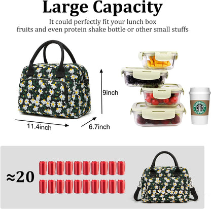 Insulated Lunch Bag for Women Men Large Reusable Lunch Box Adult Leakproof Portable Cooler Tote Bags for Work Picnic