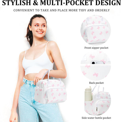 Insulated Lunch Bag for Women Men Large Reusable Lunch Box Adult Leakproof Portable Cooler Tote Bags for Work Picnic