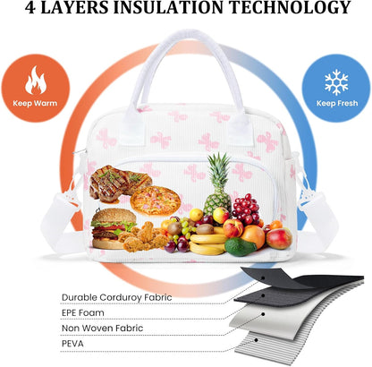 Insulated Lunch Bag for Women Men Large Reusable Lunch Box Adult Leakproof Portable Cooler Tote Bags for Work Picnic