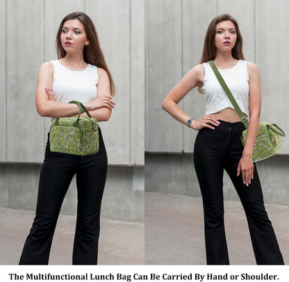 Insulated Lunch Bag for Women Men Large Reusable Lunch Box Adult Leakproof Portable Cooler Tote Bags for Work Picnic