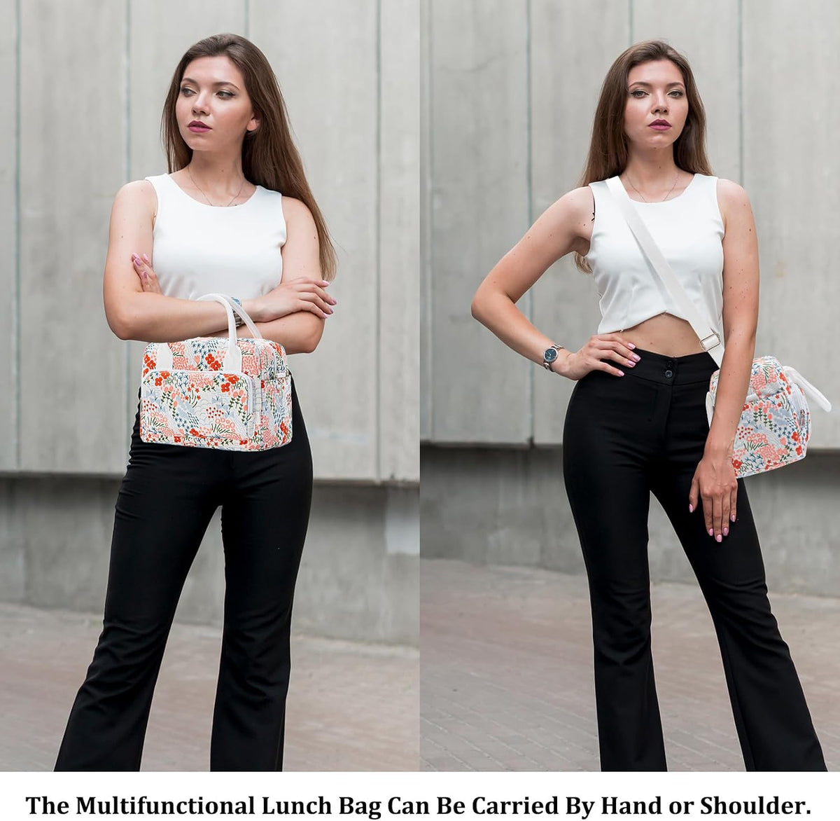 Insulated Lunch Bag for Women Men Large Reusable Lunch Box Adult Leakproof Portable Cooler Tote Bags for Work Picnic