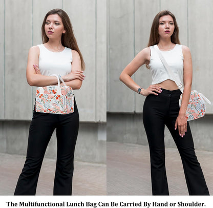 Insulated Lunch Bag for Women Men Large Reusable Lunch Box Adult Leakproof Portable Cooler Tote Bags for Work Picnic