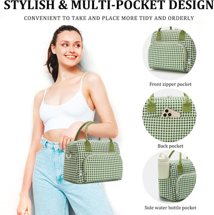 Insulated Lunch Bag for Women Men Large Reusable Lunch Box Adult Leakproof Portable Cooler Tote Bags for Work Picnic