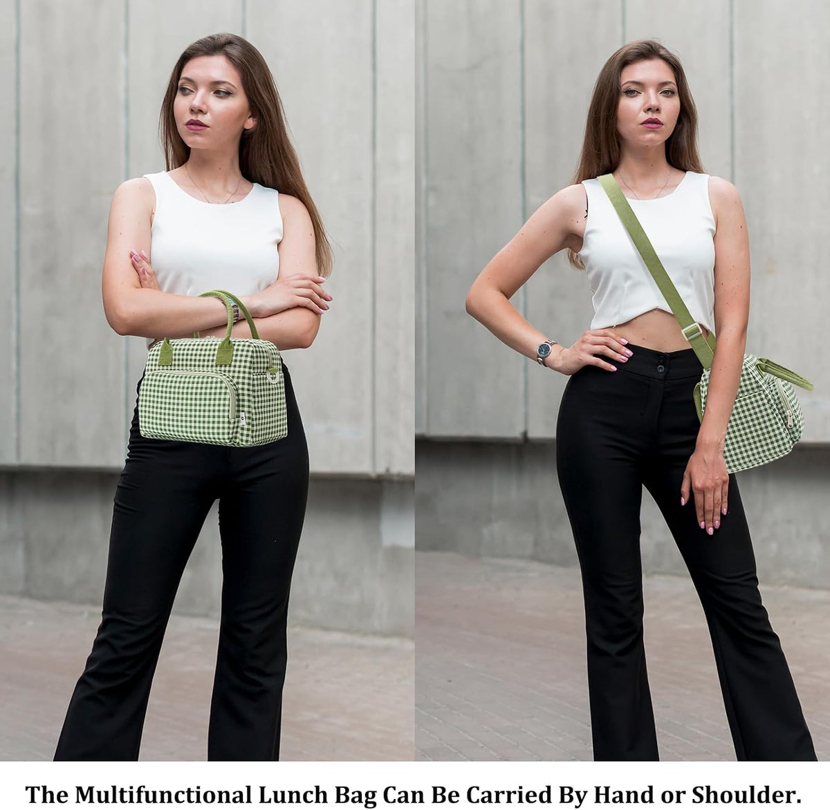 Insulated Lunch Bag for Women Men Large Reusable Lunch Box Adult Leakproof Portable Cooler Tote Bags for Work Picnic