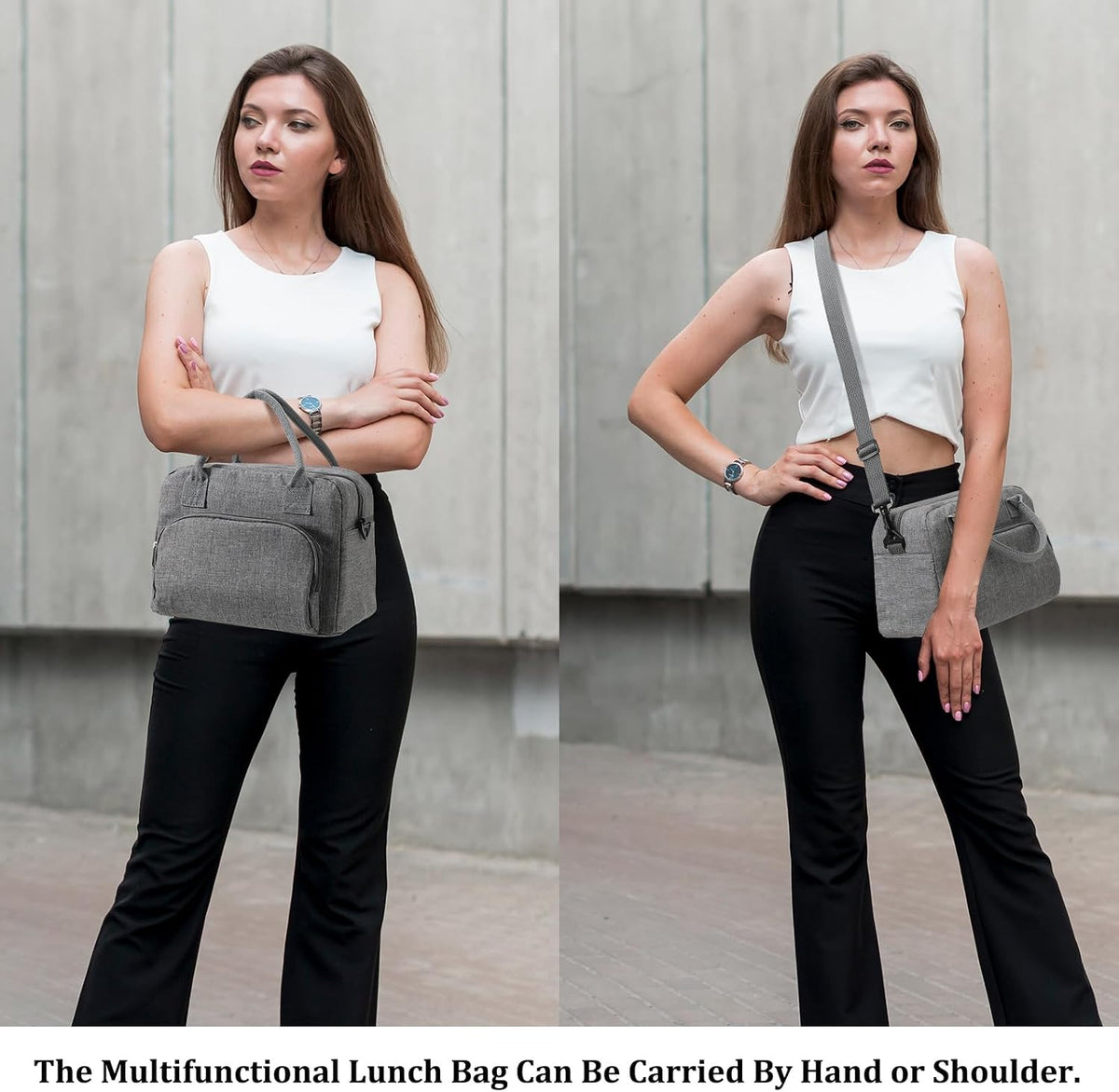Insulated Lunch Bag for Women Men Large Reusable Lunch Box Adult Leakproof Portable Cooler Tote Bags for Work Picnic