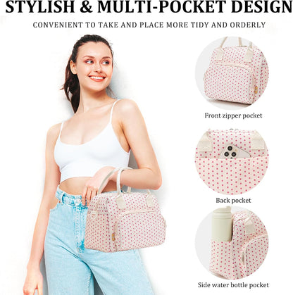 Insulated Lunch Bag for Women Men Large Reusable Lunch Box Adult Leakproof Portable Cooler Tote Bags for Work Picnic