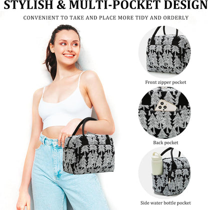 Insulated Lunch Bag for Women Men Large Reusable Lunch Box Adult Leakproof Portable Cooler Tote Bags for Work Picnic