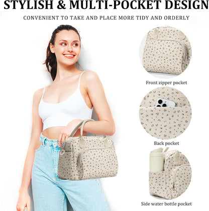 Insulated Lunch Bag for Women Men Large Reusable Lunch Box Adult Leakproof Portable Cooler Tote Bags for Work Picnic