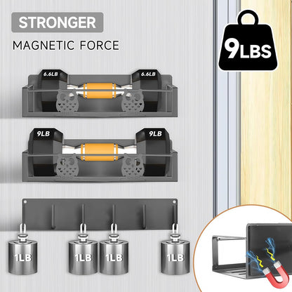 Magnetic Spice Rack for Refrigerator,Space Saving Kitchen Organizer Shelf