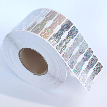 Crystal Clear Sealing Label Transparent Blank Tamper Proof Labels Bone Shape Package Seal Self Adhesive Security Warranty Void Tamper evident Stickers (120pcs)