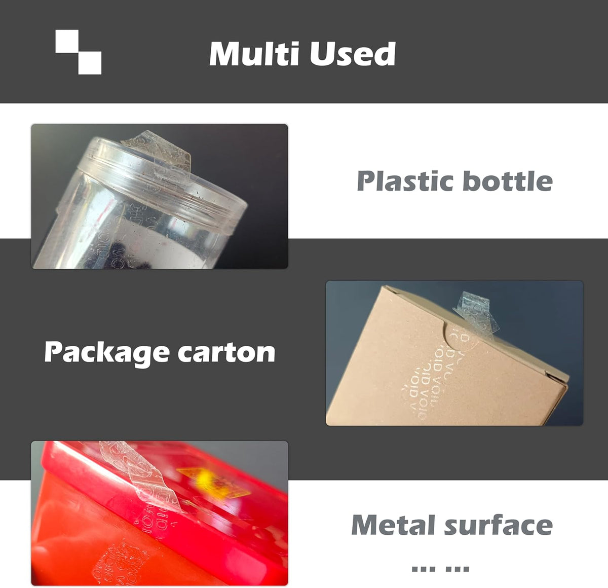 Crystal Clear Sealing Label Transparent Blank Tamper Proof Labels Bone Shape Package Seal Self Adhesive Security Warranty Void Tamper evident Stickers (120pcs)
