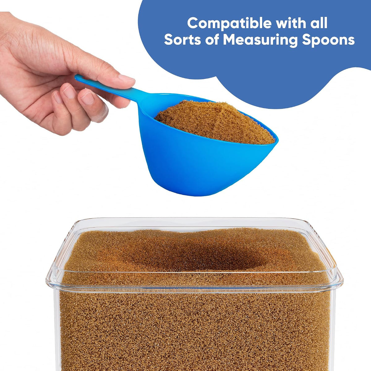 Extra Large Airtight Food Storage Containers with Lids, Pack of 2, 6.5L, 220Oz, Airtight Kitchen and Pantry Bulk Canisters for Flour, Sugar, Rice, and Baking Supplies - Transparent