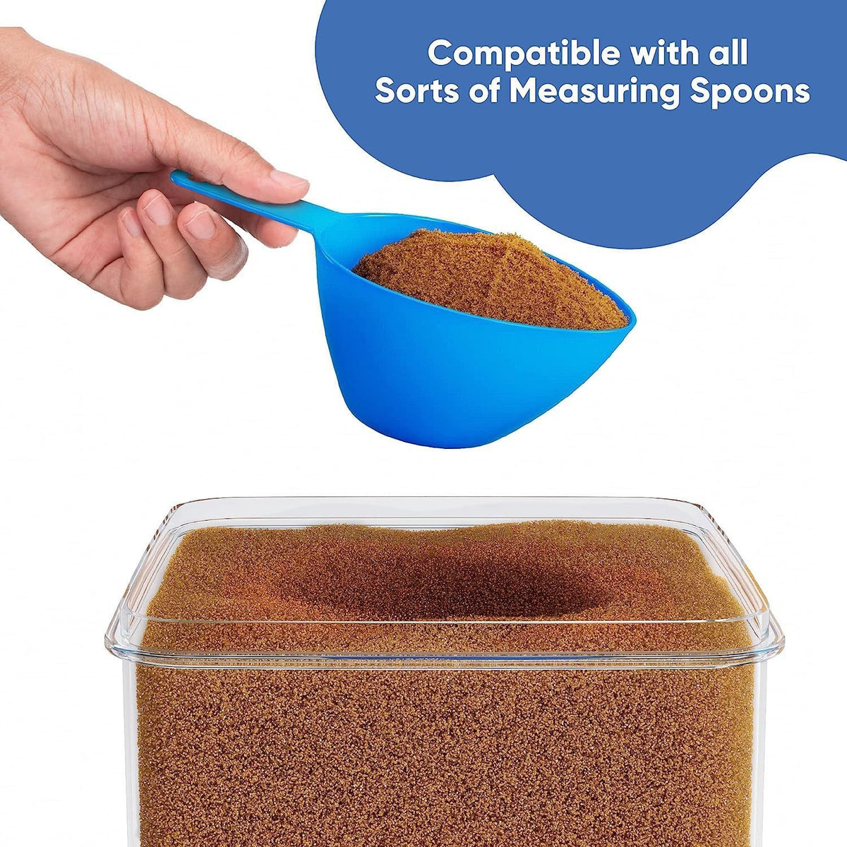 Extra Large Airtight Food Storage Containers with Lids, Pack of 2, 6.5L, 220Oz, Airtight Kitchen and Pantry Bulk Canisters for Flour, Sugar, Rice, and Baking Supplies - Transparent
