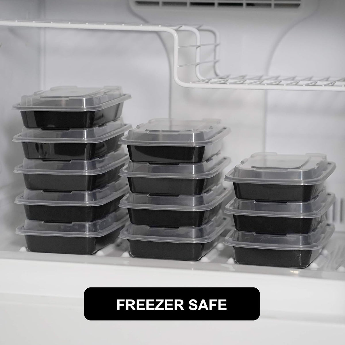 Meal Prep Bowl Containers [30 Pack] Plastic Bowls with Lids for Soup and Salad, Food Storage Bento Box, BPA Free, Stackable, Lunch Boxes, Microwave/Dishwasher/Freezer Safe (28 oz)