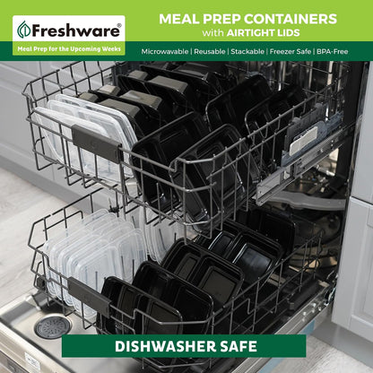 Meal Prep Bowl Containers [30 Pack] Plastic Bowls with Lids for Soup and Salad, Food Storage Bento Box, BPA Free, Stackable, Lunch Boxes, Microwave/Dishwasher/Freezer Safe (28 oz)