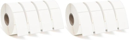 500 Dissolvable Food Labels, 1 x 2 Inch Blank White