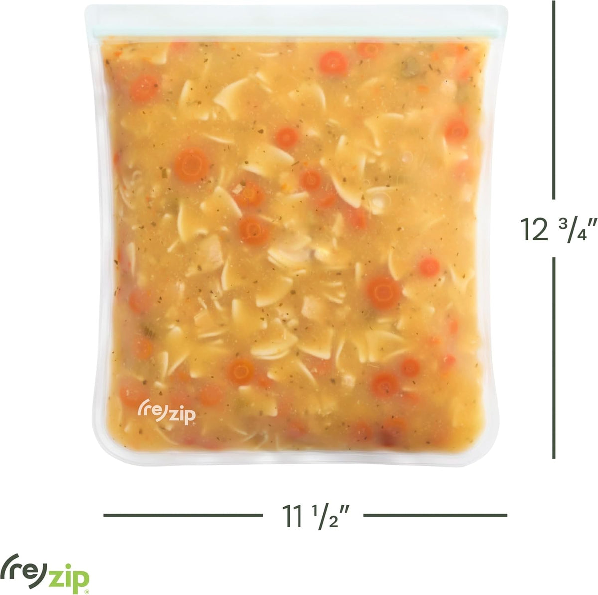 ( Reusable Gallon Freezer Food Storage Bags, Leakproof, Clear