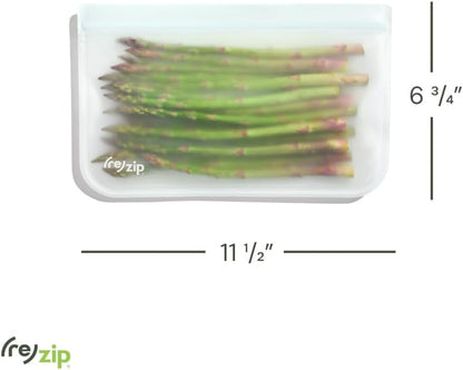 ( Reusable Gallon Freezer Food Storage Bags, Leakproof, Clear