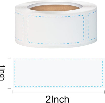300pcs Removable Freezer Labels, Yoget 1 x 3 Inch Food Labels, Refrigerator Freezer Tape Label Easy Clean Leaves No Residue, 2 Color Label Stickers Roll