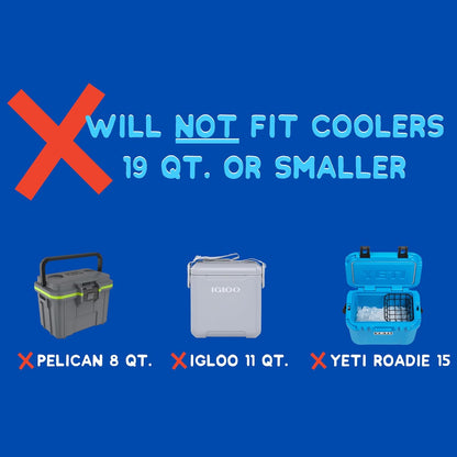 Cooler Net for Dry Storage and Organization - Compatible with YETI, RTIC, Ninja, Igloo, Coleman, Lifetime, Pelican Ice Chests - Works with Cooler Lights, Wheel Kits, RTIC Cooler Accessories, and More