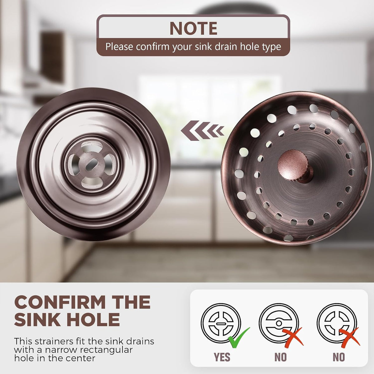 3 Pcs Sink Plug Stopper Disposal Drain Strainer,Silver