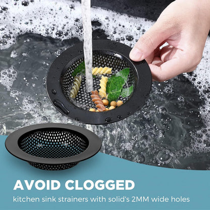 3 Pcs Sink Plug Stopper Disposal Drain Strainer,Silver
