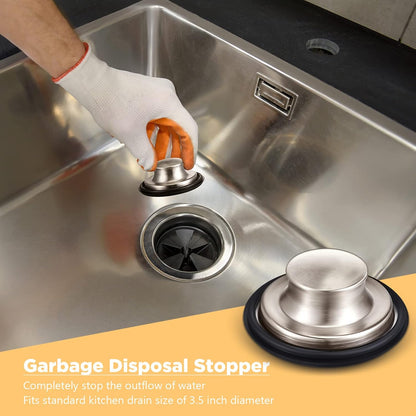 3 Pcs Sink Plug Stopper Disposal Drain Strainer,Silver