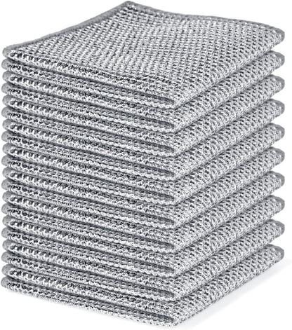 Non-Scratch Steel Wool Dishcloths Kitchen Scrubbers