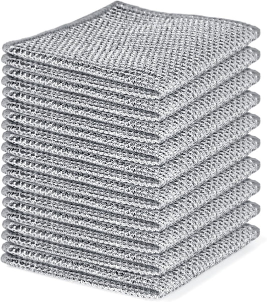 Non-Scratch Steel Wool Dishcloths Kitchen Scrubbers