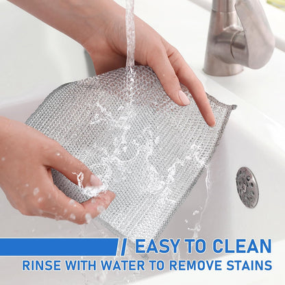 Non-Scratch Steel Wool Dishcloths Kitchen Scrubbers