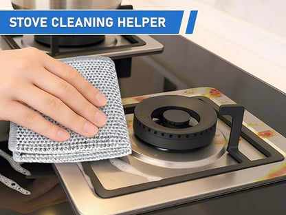 Non-Scratch Steel Wool Dishcloths Kitchen Scrubbers