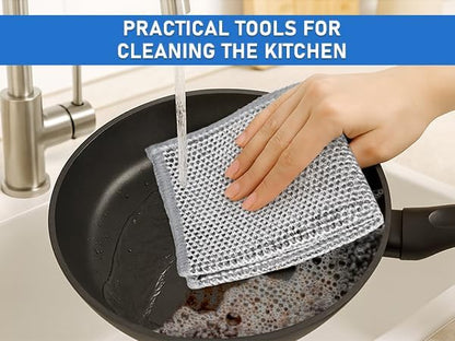 Non-Scratch Steel Wool Dishcloths Kitchen Scrubbers