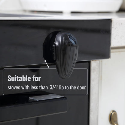 Oven Lock Child Safety, 1 Pack, Black, Heat-Resistant Oven Lock
