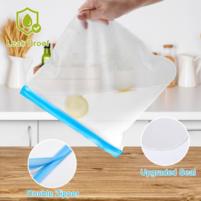Reusable Sandwich Bags Dishwasher Safe, Reusable Quart Bags