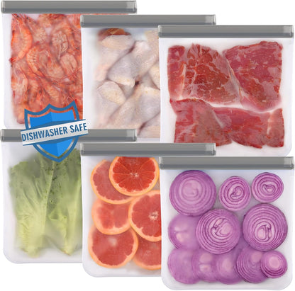 Reusable Sandwich Bags Dishwasher Safe, Reusable Quart Bags