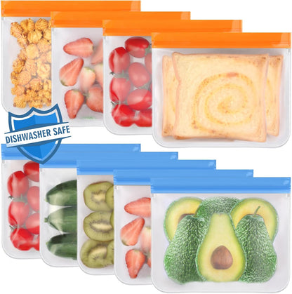 Reusable Sandwich Bags Dishwasher Safe, Reusable Quart Bags