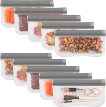 Reusable Sandwich Bags Dishwasher Safe, Reusable Quart Bags