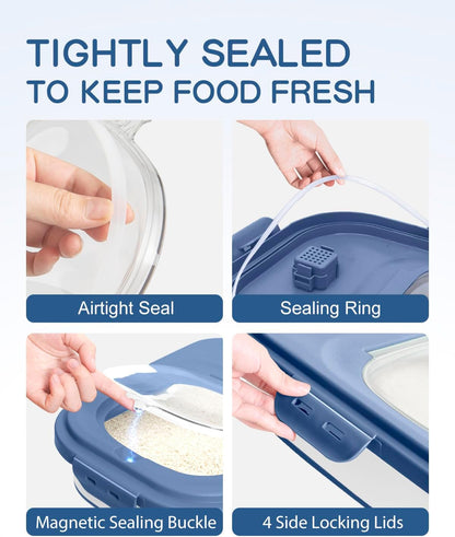 20-30 Lbs Rice Storage Container,Collapsible Food Storage Containers
