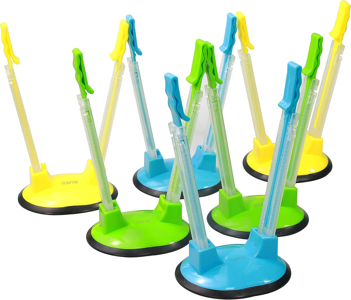 Baggy Rack For Ziploc Bag Holder, Food Prep & Freezer Bag Holders, 6 Pack/6 Color