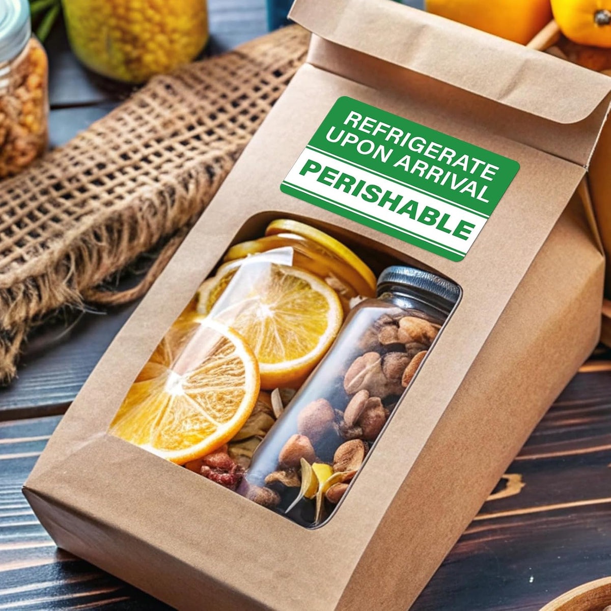 500 Pcs Waterproof Perishable Stickers for Shipping 3 × 2 Inch Perishable Refrigerate Upon Arrival Labels Green Keep Refrigerated Warning Stickers Packing Labels for Food Delivery Cold Chain