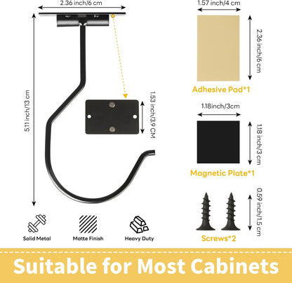 Self Adhesive Banana Hook Under Cabinet Folding Banana Hanger Holder