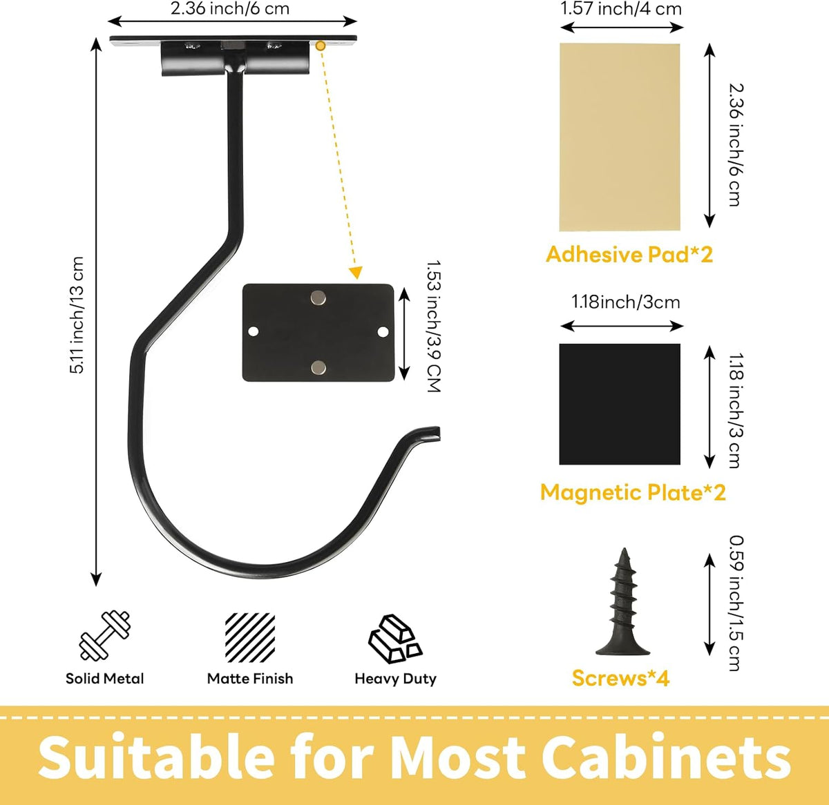 Self Adhesive Banana Hook Under Cabinet Folding Banana Hanger Holder