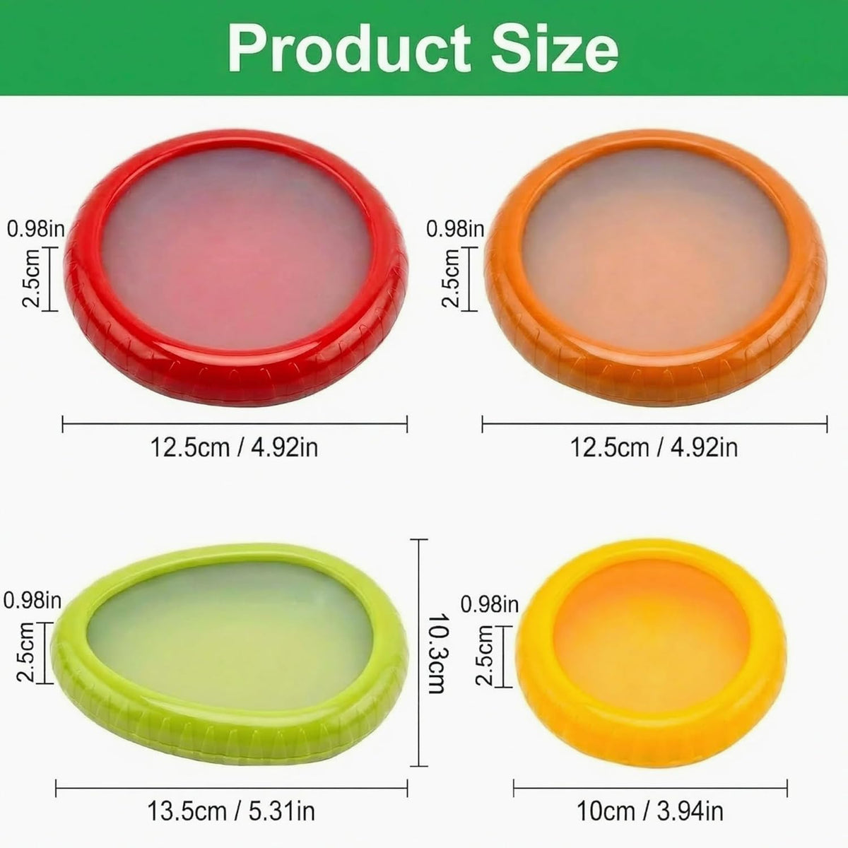 Avocado Saver and Onion Storage - Set of 4 Reusable Storage Containers for Fridge - Ideal for Potatoes, Tomato, Grapes, Garlic, Lemons