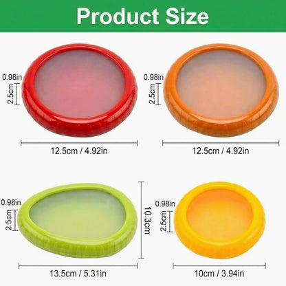 Avocado Saver and Onion Storage - Set of 4 Reusable Storage Containers for Fridge - Ideal for Potatoes, Tomato, Grapes, Garlic, Lemons