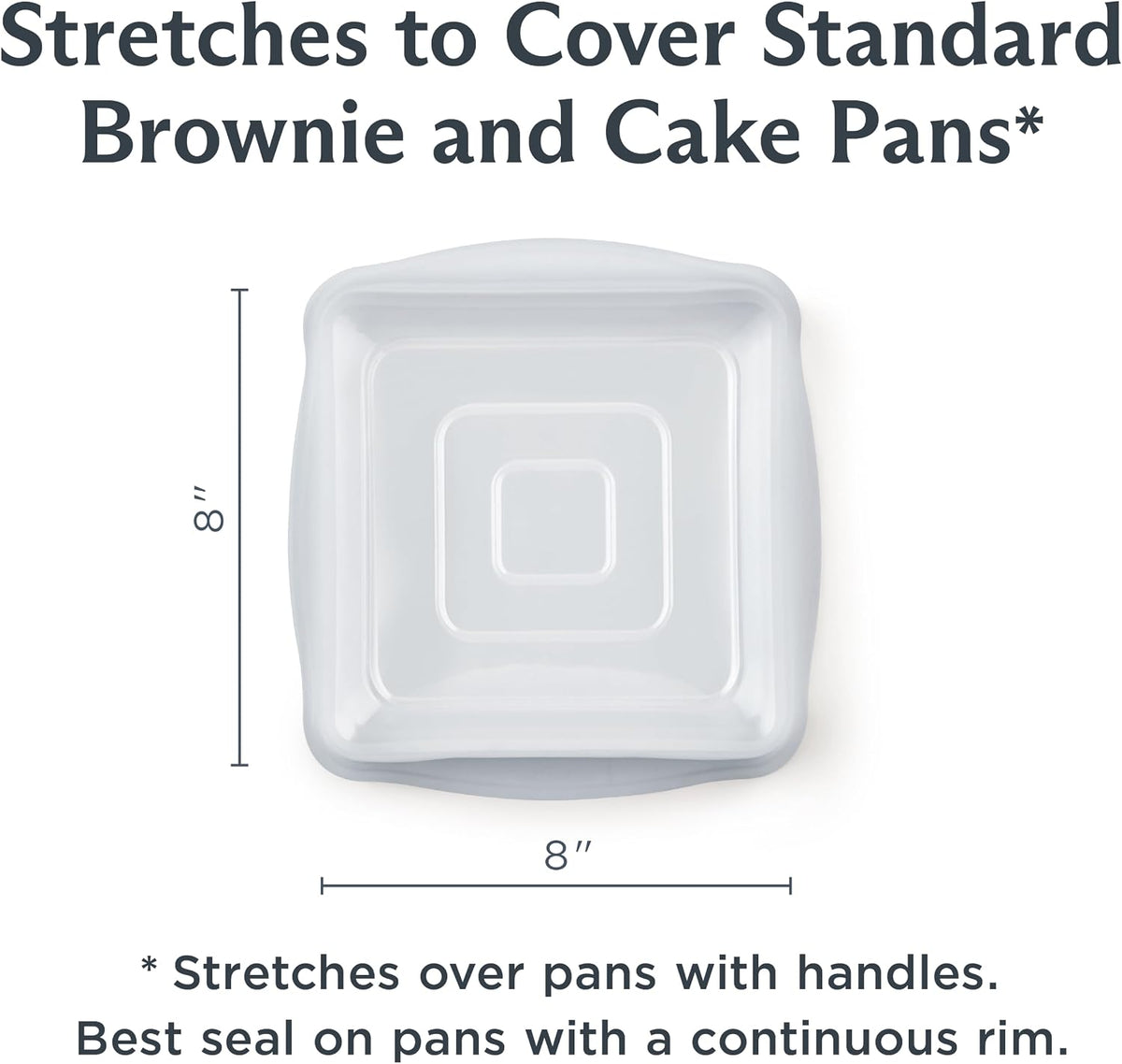 Reusable Silicone Rectangle Stretch Lid, Food Cover for 9x13 inch