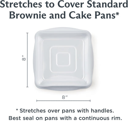 Reusable Silicone Rectangle Stretch Lid, Food Cover for 9x13 inch