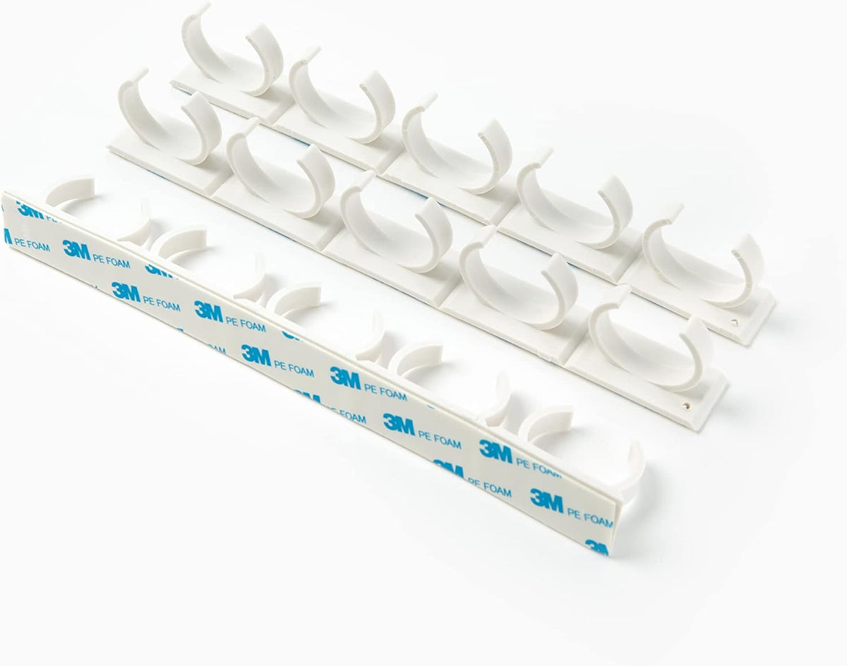 Spice Clip Grippers for Cabinet Doors, White, 15 Ct